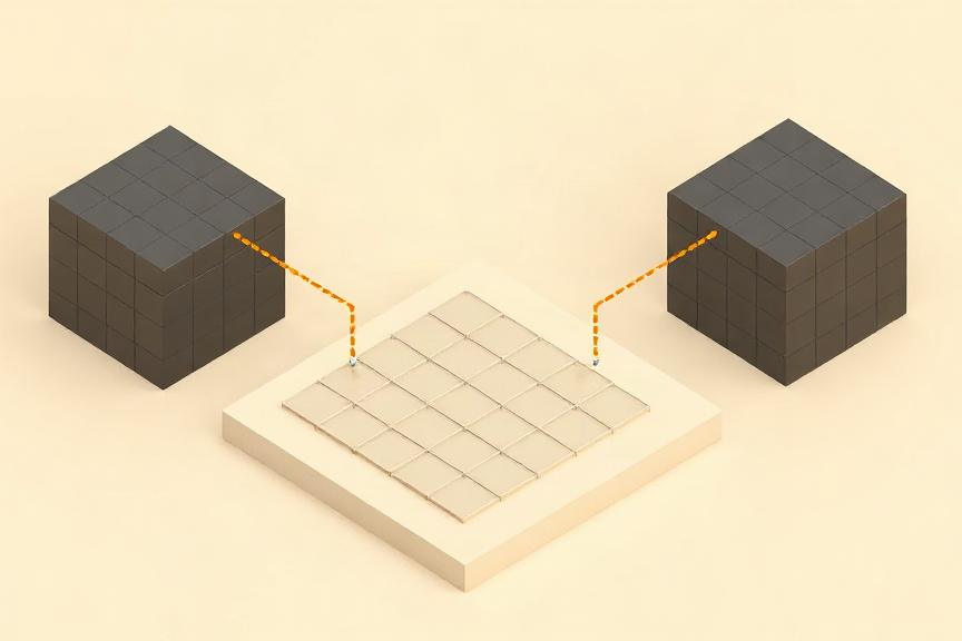 Source inputs converging on one shared metric definition.